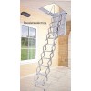 Escalera  acordeón  acero galvanizado techo electrica