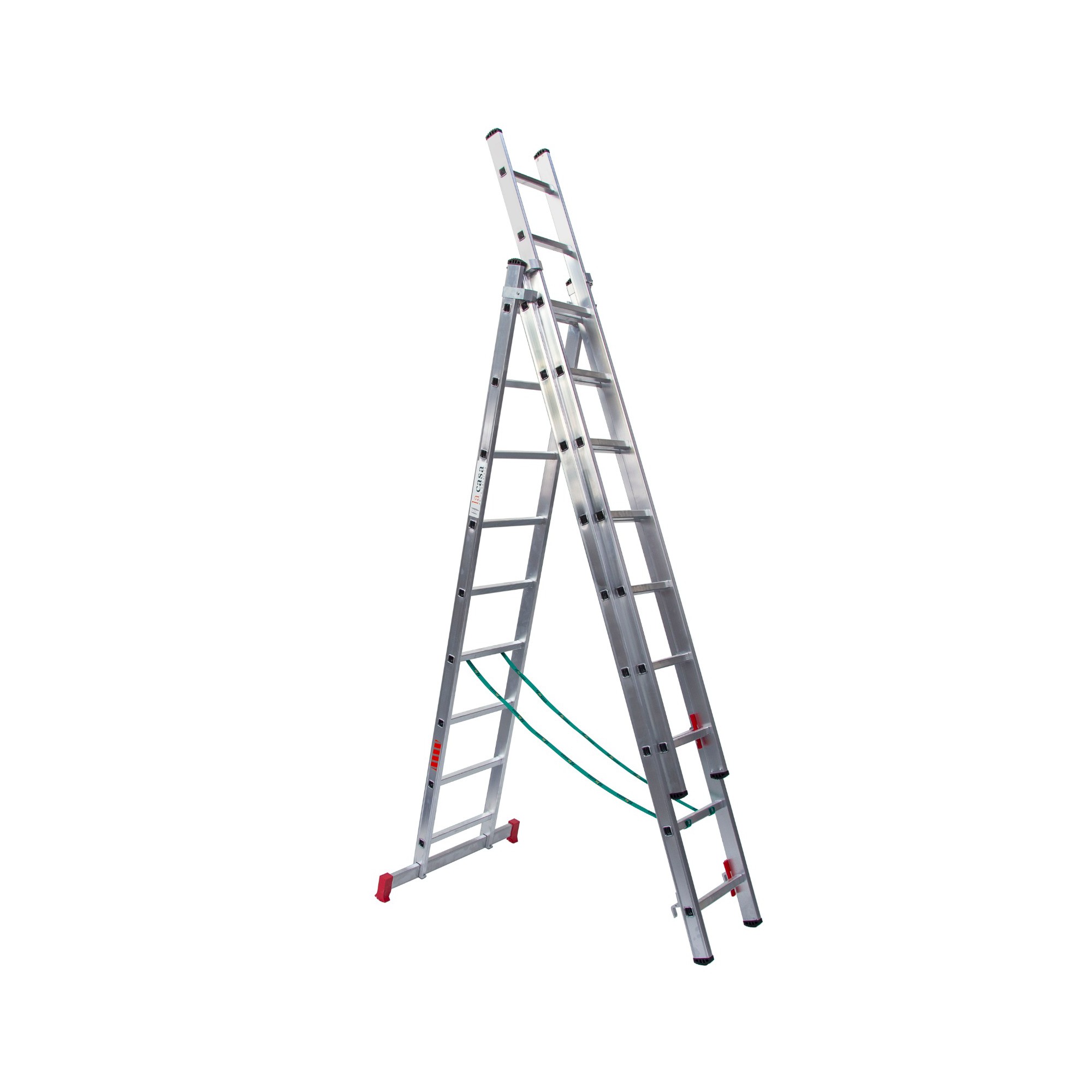 Escalera de Aluminio Extensible y Tijera 3 Tramos – Leader-art