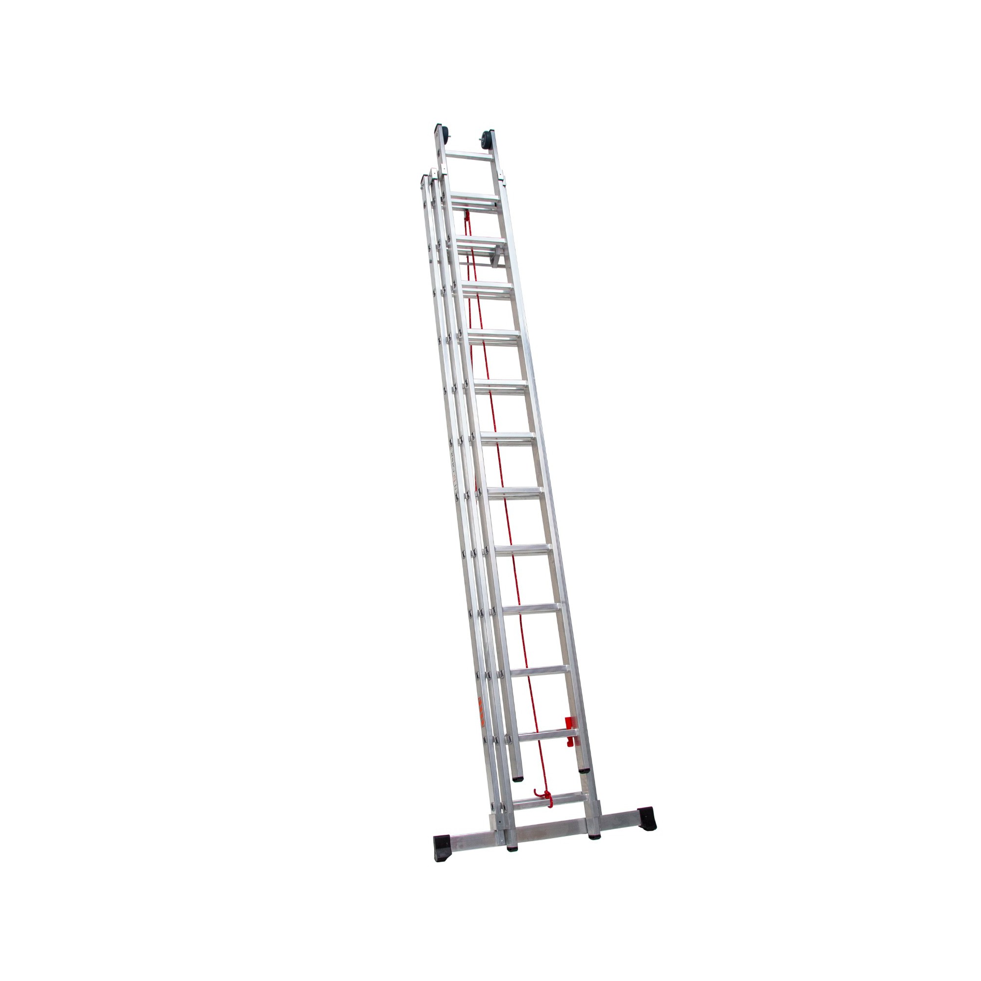 Escalera Aluminio Extensible PRO Triple 10 Peldaños - 3x3x3 m Orework