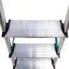 Escalera en aluminio domestica super hogar con peldaños 12 cm de una subida