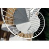 Escalera caracol en kit modelo  F20Z-RD exterior acero galvanizado